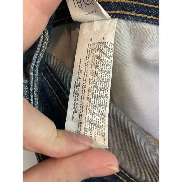 Alcott & Co Jeans Mens 32x28 Premium Wash Blue Jeans 5 Pocket Design - Picture 10 of 11